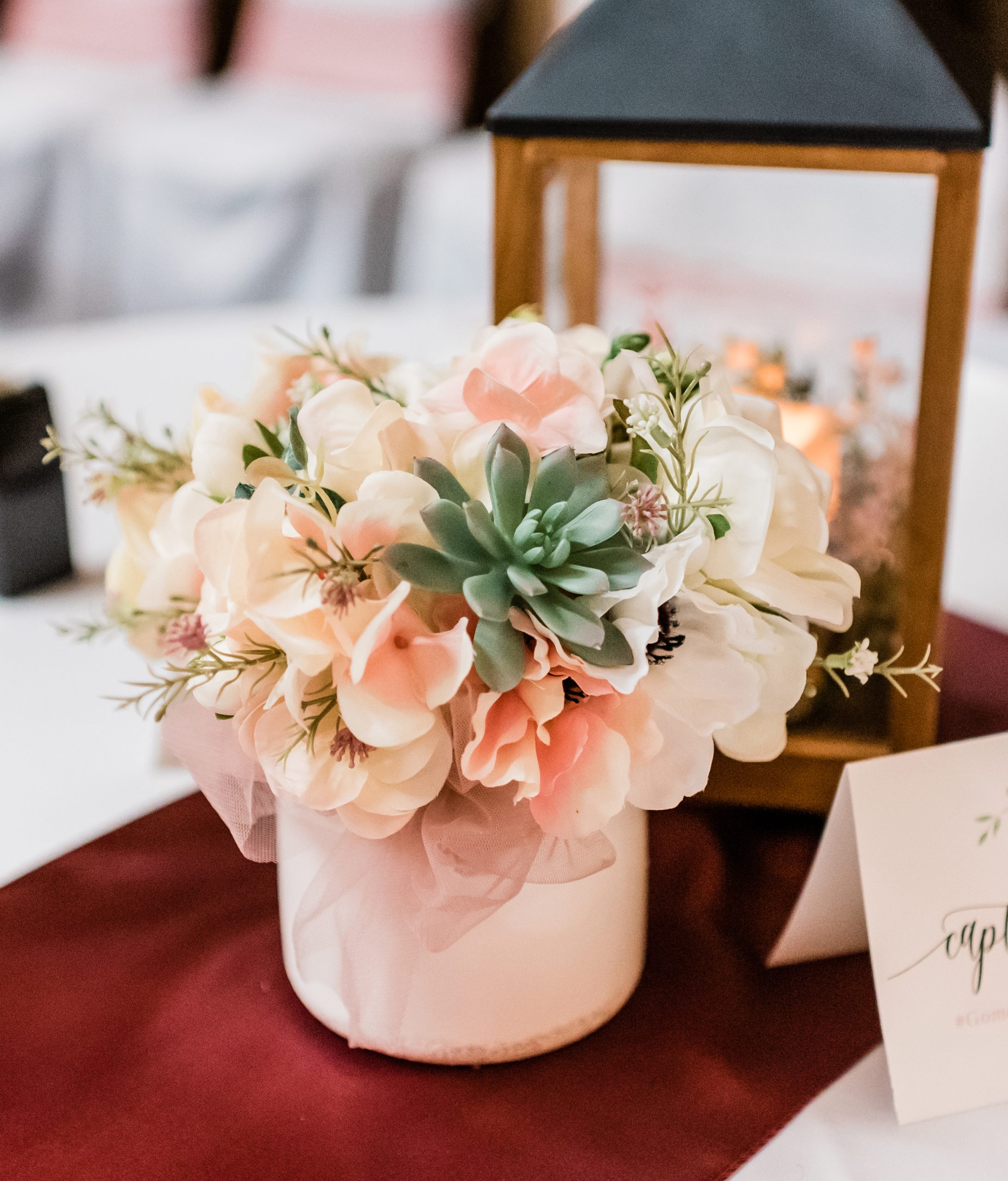 Faux Floral Centerpiece